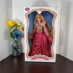 Disney Store Sleeping Beauty Aurora Pink Dress Limited Edition Doll New 17" Inch